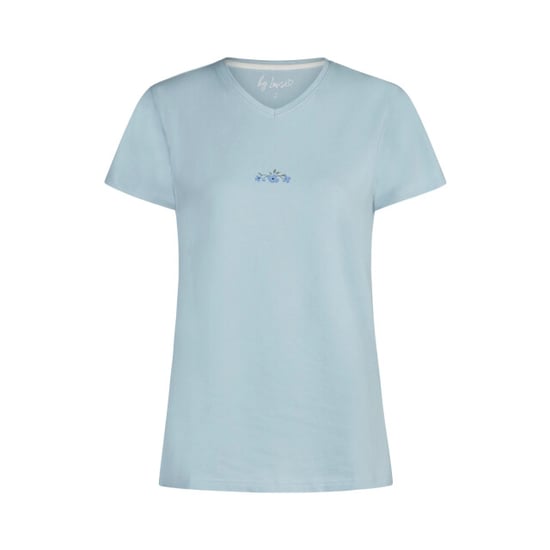 By Louise Dames korte pyjama set shortama lichtblauw/wit gebloemd - Image 3