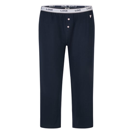 By Louise Dames korte mouwen capri pyjama set lang donkerblauw gestreept - Image 2