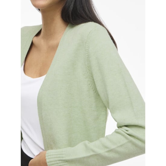 Vila viril short l/s knit cardigan-noos 14060800 smoke green - Image 4