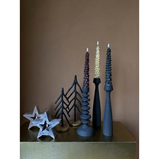 PTMD led kaars led candle - 5x5x28.5cm set van 2 - Image 1