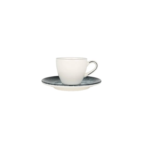 Bonna Espresso kopjes & schotel sepia porselein set van 6 - Image 1