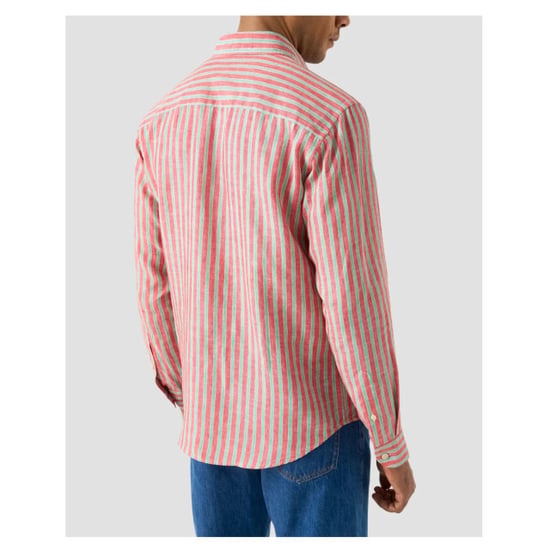 Eton Multi striped linen shirt lange mouw overhemden 100014792 - Image 3