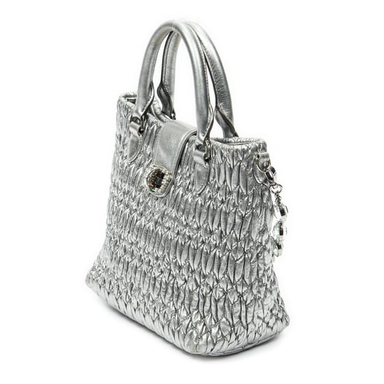 Small Turn Lock Crystal Tote Handtas - Image 2
