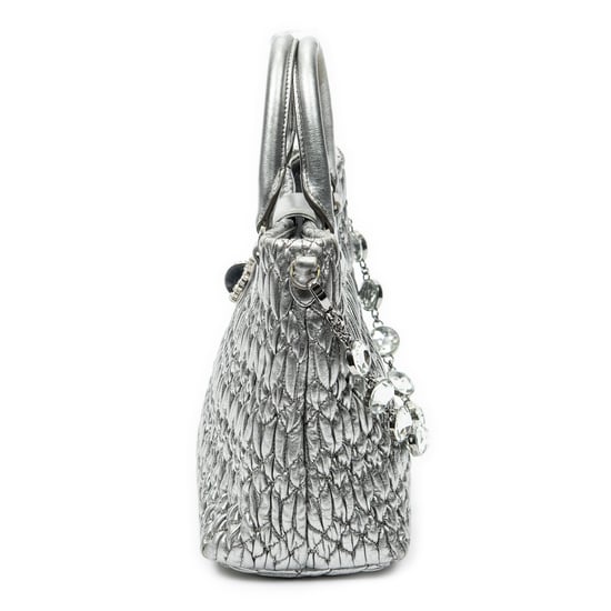Small Turn Lock Crystal Tote Handtas - Image 3