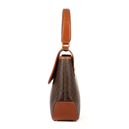 Vintage Top Handle Flap Shoulder Bag - Image 3