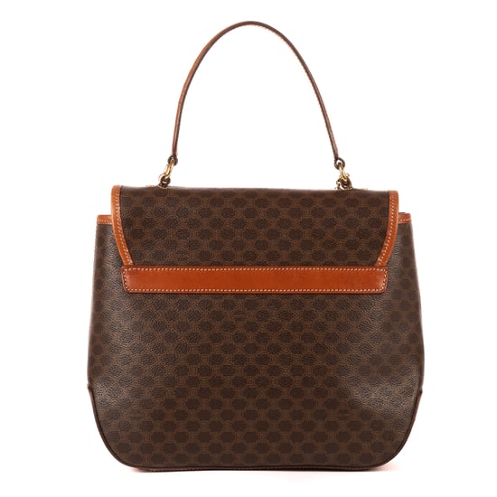 Vintage Top Handle Flap Shoulder Bag - Image 4