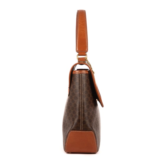 Vintage Top Handle Flap Shoulder Bag - Image 5