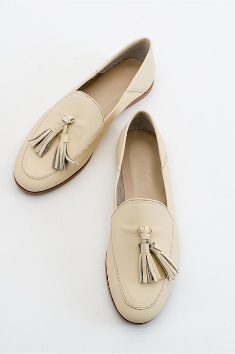 Mona Zacht Leren Kwast Loafer Dames - Image 5