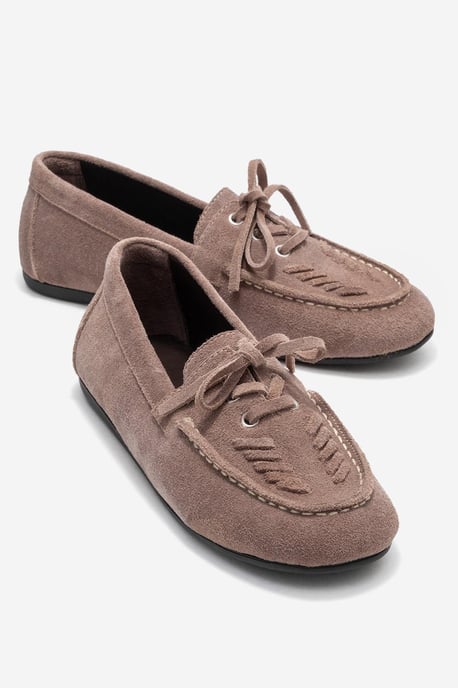 Lorven Leren Veter Loafer Dames - Image 2