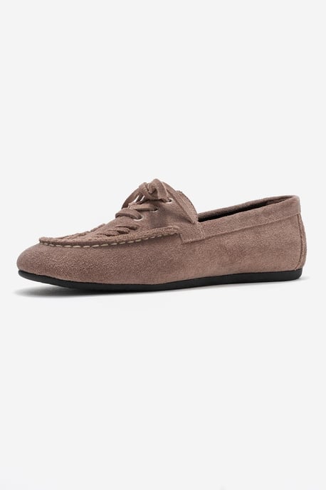 Lorven Leren Veter Loafer Dames - Image 4