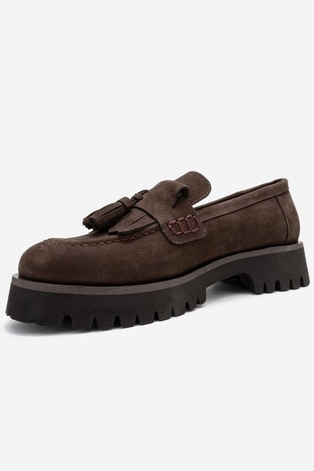 Poen Leren Kwast Loafer Dames - Image 4