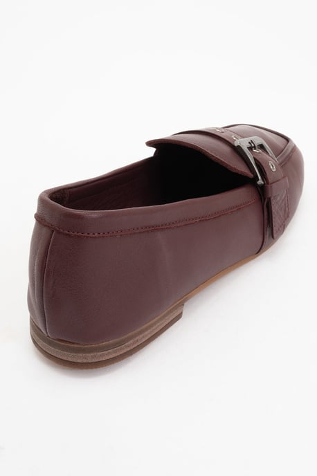 Jade Leren Plat Loafers Dames - Image 3