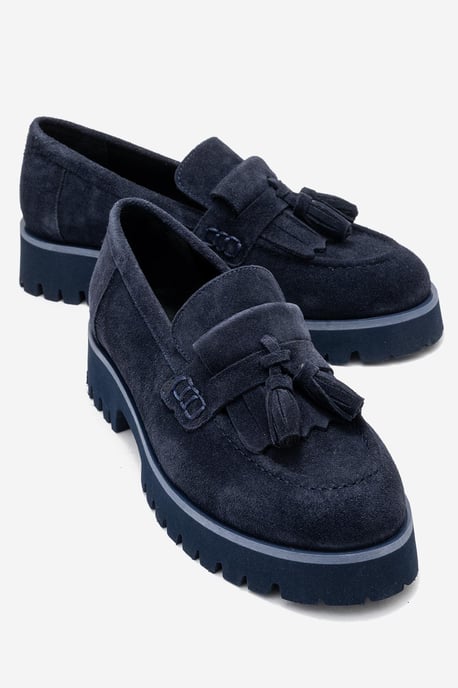 Poen Leren Kwast Loafer Dames - Image 2