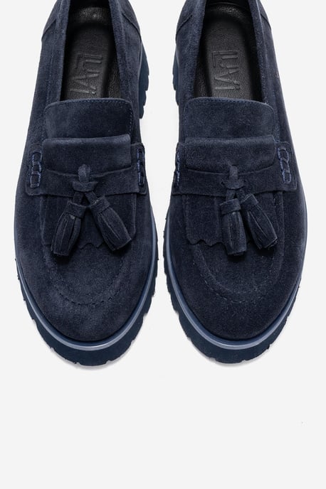 Poen Leren Kwast Loafer Dames - Image 3