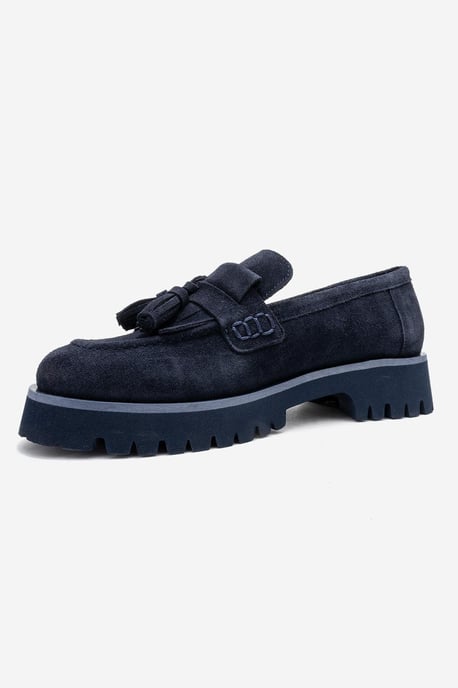 Poen Leren Kwast Loafer Dames - Image 4