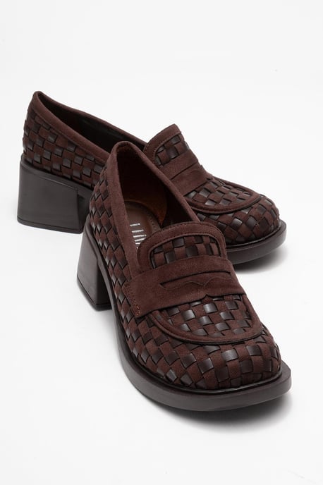 Marlon Vävd Blockklack Loafer Dam - Image 2
