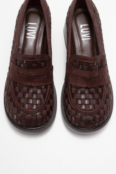 Marlon Vävd Blockklack Loafer Dam - Image 3