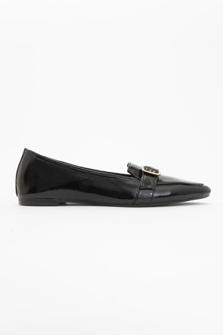 Zarina Puntige Teen Leren Platte Schoenen Dames - Image 2