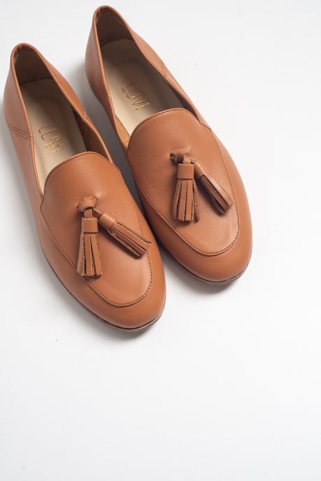 Mona Zacht Leren Kwast Loafer - Image 5