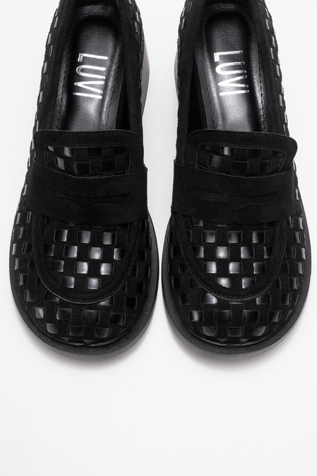 Marlon Vävd Blockklack Loafer Dam - Image 3