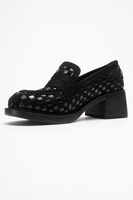 Marlon Vävd Blockklack Loafer Dam - Image 4