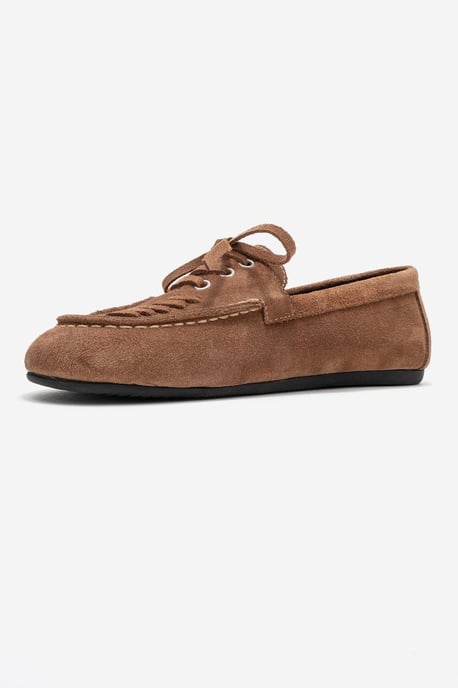 Lorven Läder Snörning Loafer Dam - Image 4