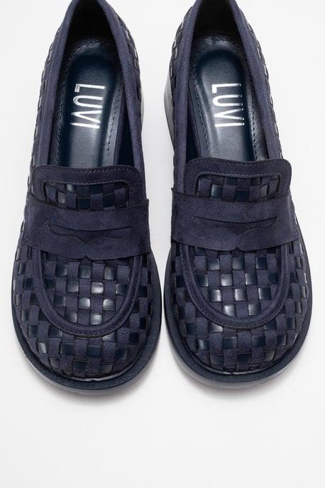 Marlon Vävd Blockklack Loafer Dam - Image 3