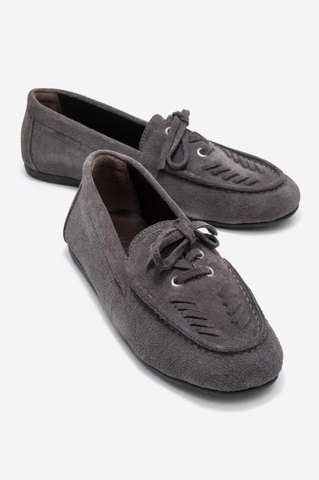 Lorven Leren Veter Loafer Dames - Image 2
