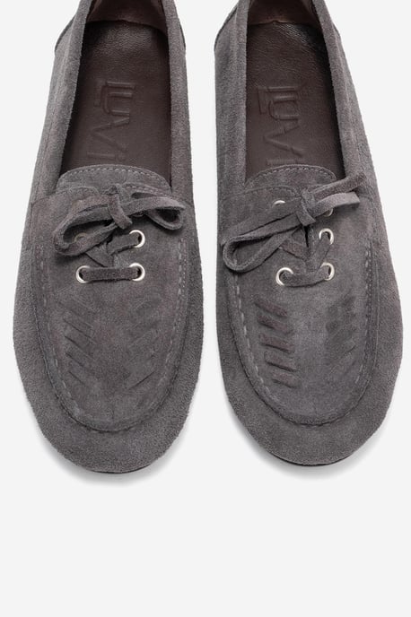 Lorven Leren Veter Loafer Dames - Image 3