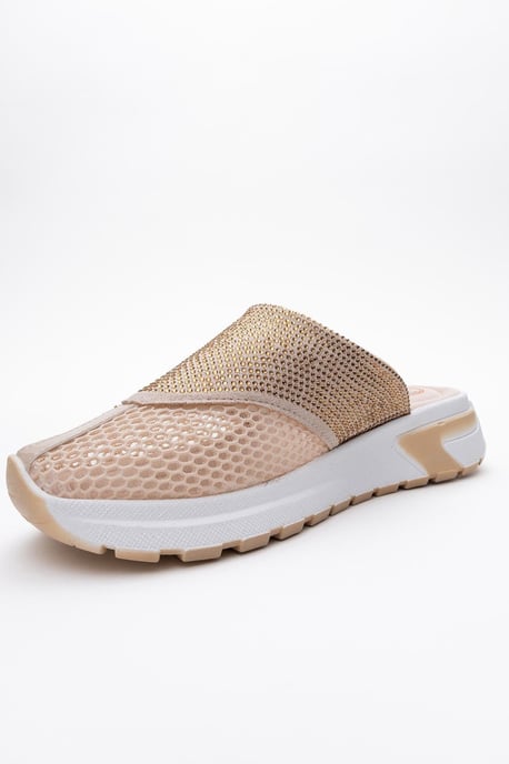 GLEA Mesh Strass Mules Dames - Image 5