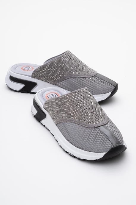 GLEA Mesh Strass Mules Dames - Image 3