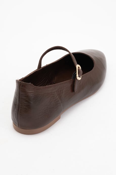 Lara Leren Mary Jane Platte Schoenen - Image 3
