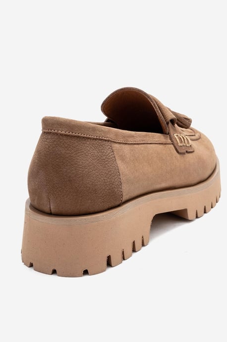 Poen Leren Kwast Loafer Dames - Image 5