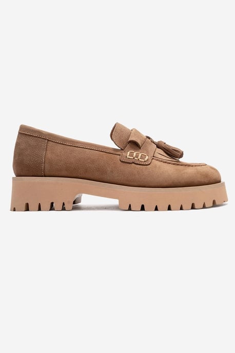 Poen Leren Kwast Loafer Dames - Image 6