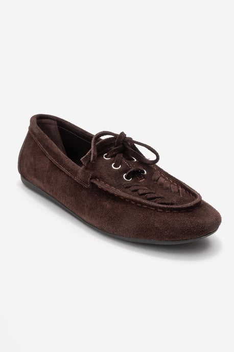 Lorven Leren Veter Loafer Dames - Image 2
