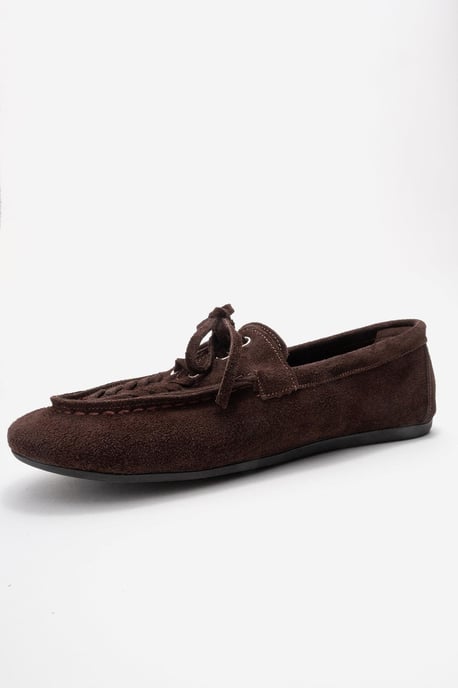 Lorven Leren Veter Loafer Dames - Image 4
