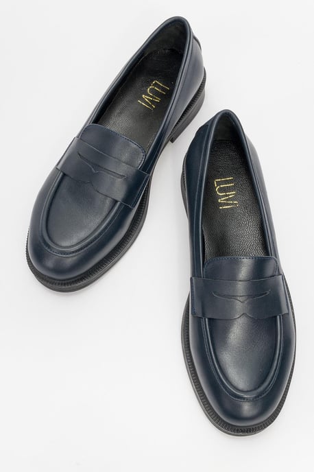 Bree Platform Penny Leren Loafer - Image 2