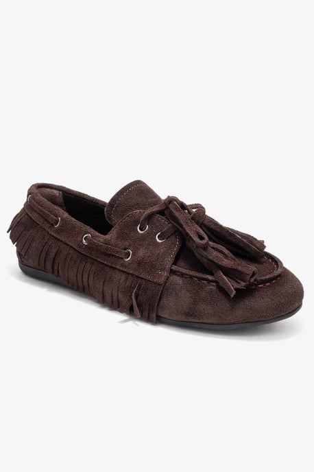 Fenora Läder Tofs Loafer Dam - Image 1