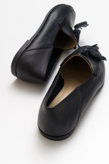 Mona Zacht Leren Kwast Loafer Dames - Image 3