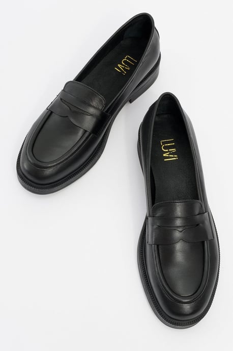 Bree Platform Penny Leren Loafer - Image 2