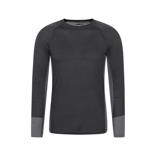 Mountain Warehouse Basislaag heren-Top met lange mouwen (Houtskool) - Image 1