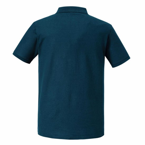 Russell Mens Authentic Eco Polo Shirt (Petrol Blue) - Image 2