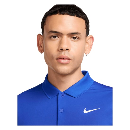 Nike Mens Victory Solid Polo Shirt (Game Royal/White) - Image 3