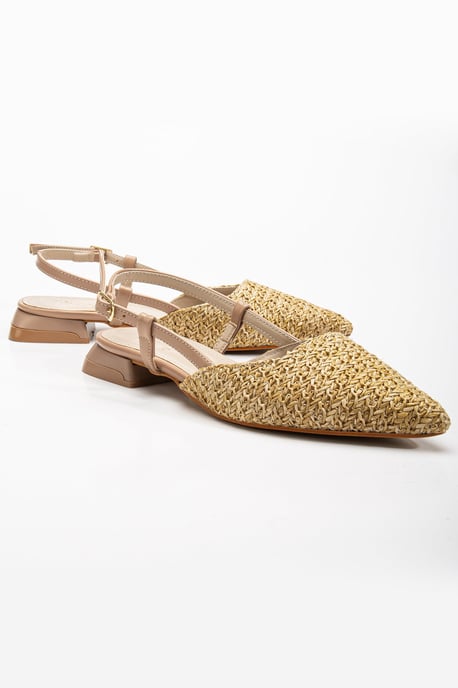 Riley Geweven Slingback Platte Schoenen - Image 3