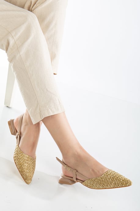 Riley Geweven Slingback Platte Schoenen - Image 4
