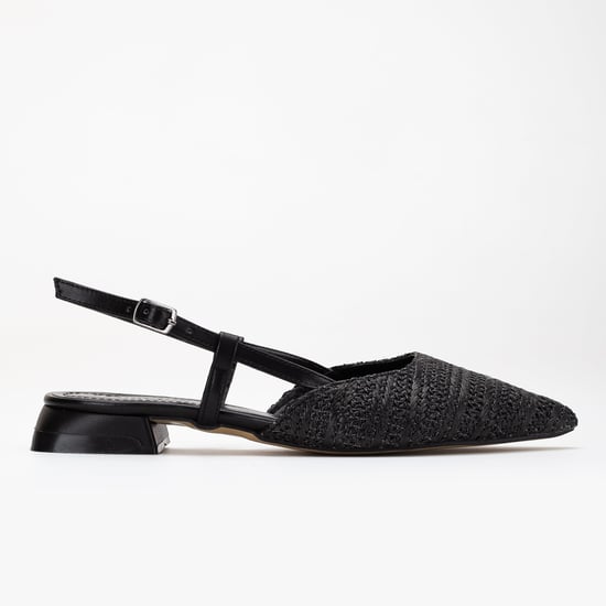 Riley Geweven Slingback Platte Schoenen - Image 1