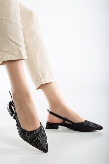 Riley Geweven Slingback Platte Schoenen - Image 5
