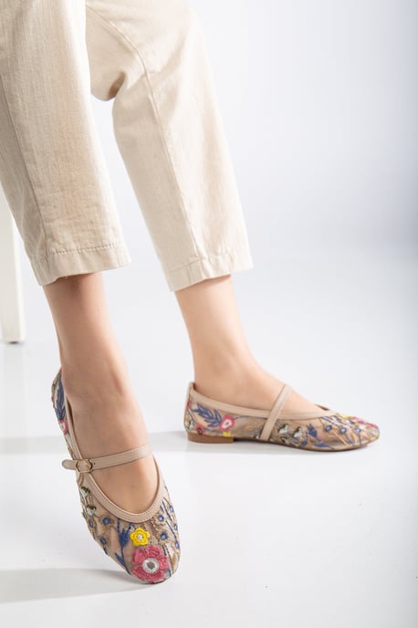 Fauna Mesh Mary Jane Platte Schoenen - Image 2