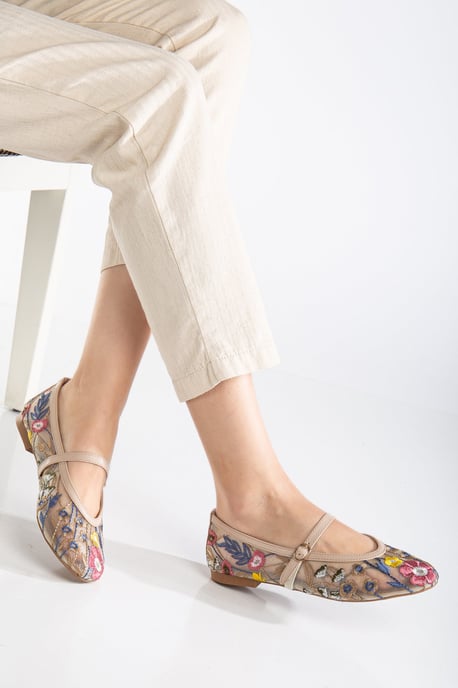 Fauna Mesh Mary Jane Platte Schoenen - Image 4