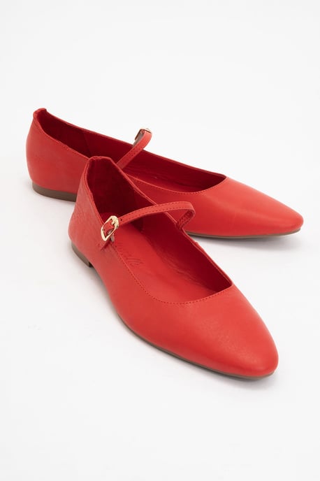 Lara Leren Mary Jane Platte Schoenen - Image 1